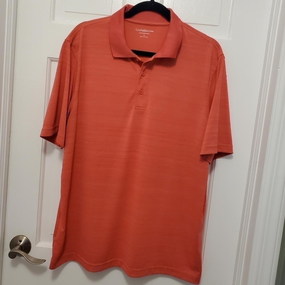 Croft & Barrow Performance Knit Polo Size Large, classic, casual, golf